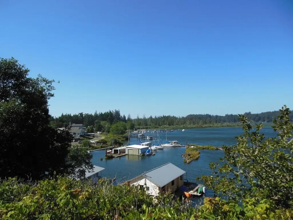 Siltcoos Lake at Dunes City, Oregon