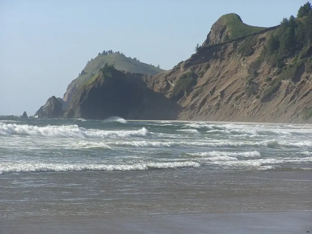 Beach at Roads End State Park in Lincoln City, Oregon