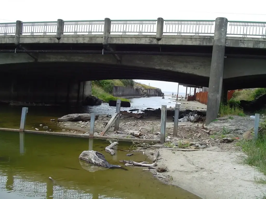 The D River in Lincoln City, Oregon