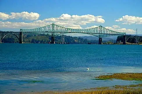 Conde B. McCullough Memorial Bridge at North Bend, Oregon