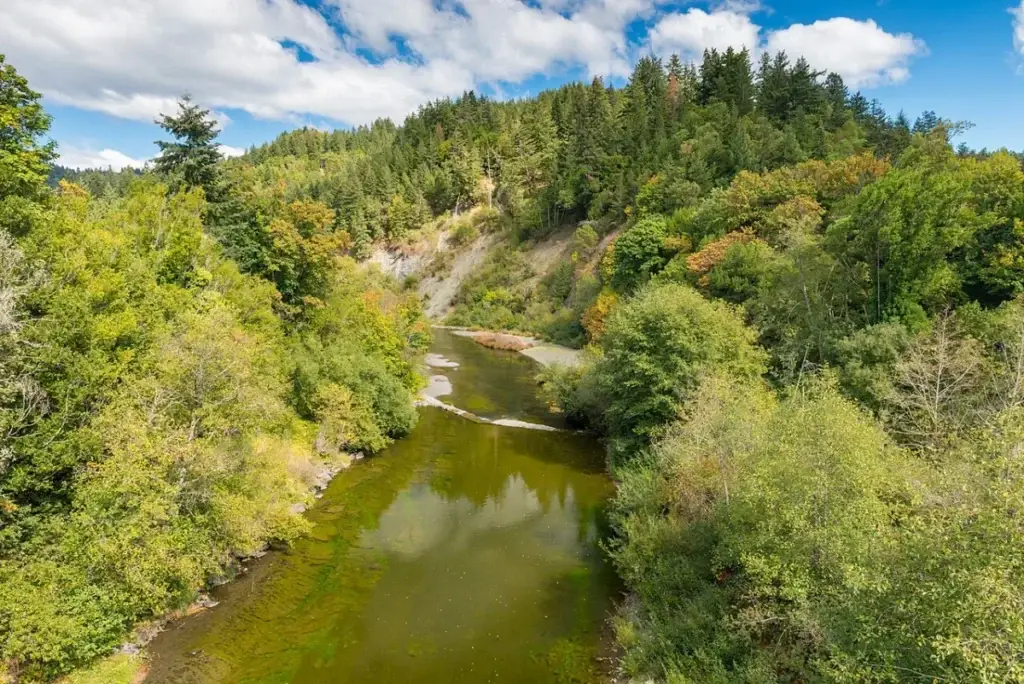 The Coquille River in Powers, Oregon