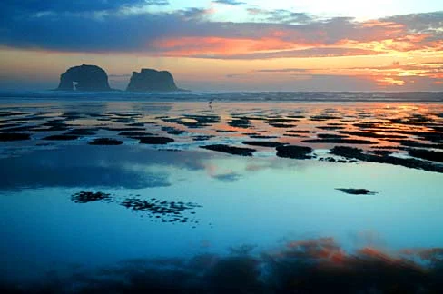Sunset at Rockaway Beach, Oregon